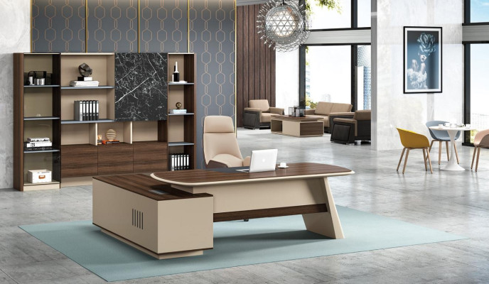 Office Furnishings Desk Tables Chef Table + Filing cabinet Shelf 2pcs.