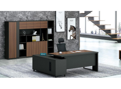 Design Corner desk Filing cabinet Office Furnishings Chef Room Furniture 2-piece set
