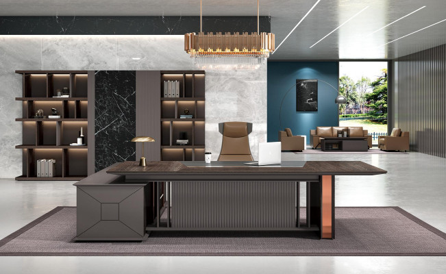 Corner desk Office Furnishings Boss Room Furniture Design Desks