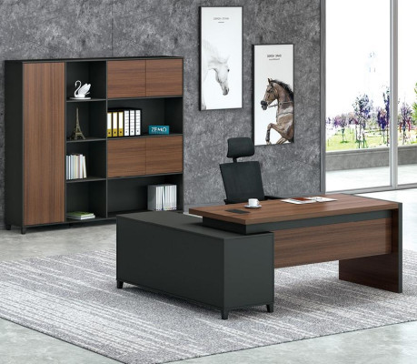 Corner desk office boss room furniture design desks practice