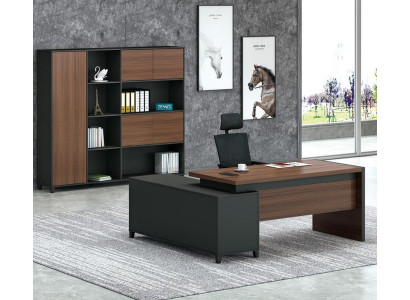 Corner desk office boss room furniture design desks practice