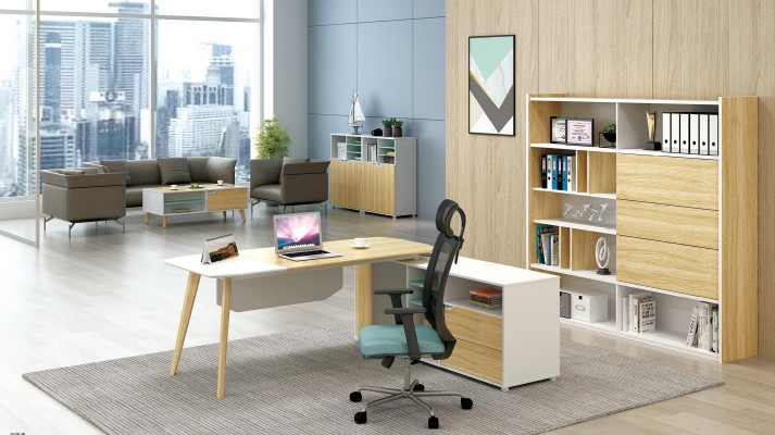 Corner desk Cable Channel Home Office Table Big Tables Chef Desk