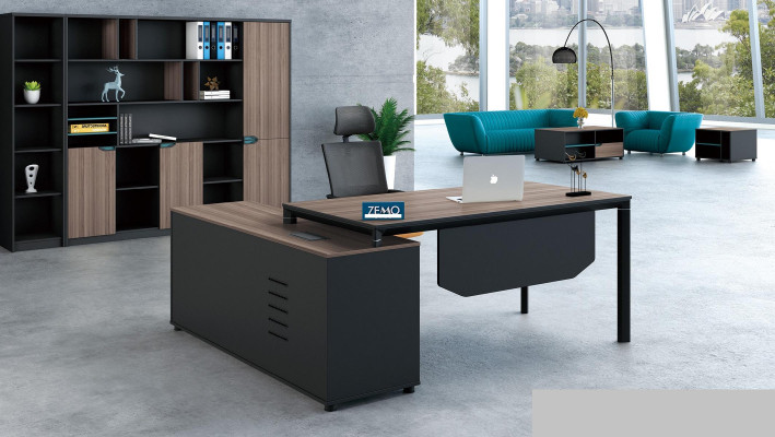 Office Furnishings 2 pcs. Set Chef Table + Filing cabinet Tables Shelf Desk