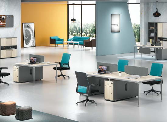 Furniture Furnishings Equipment Table Call Center 4 Workstations Desk