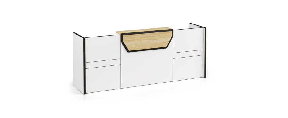 Reception counter reception counter practice office trade fair reception hotel tables counter new
