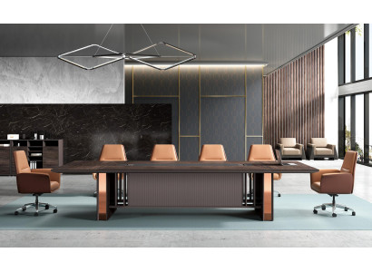 Conference table Table Meeting Tables 6 Armchair 7-piece. suite