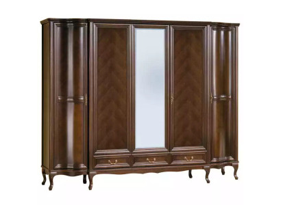 Wardrobe Bedroom Wood Wardrobe Art Deco Style Baroque Cabinets