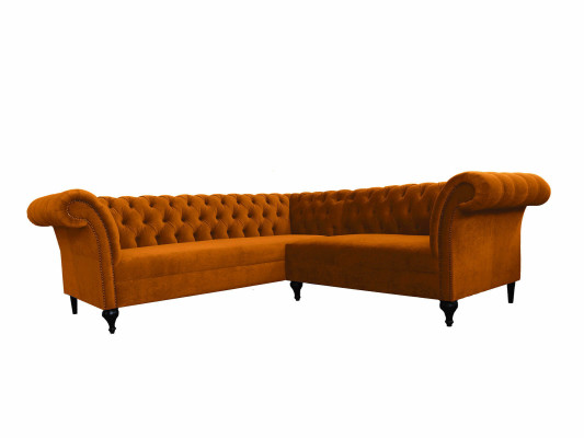 Chesterfield Corner sofa Corner sofa Designer Sofa Couch Velvet Leather Sofa