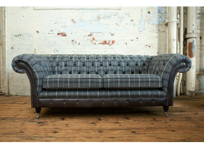 Chesterfield Sofa Three Seater Upholstery Design Couches Sofas Suite Gray
