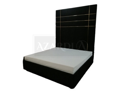 Hotel Double Leather Textile Bed Bedroom Upholstery Luxury Beds Modern Design