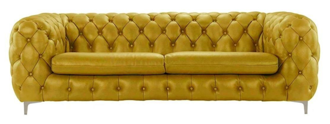 Chesterfield Sofa Brown xxl Big Leather Living room Furniture 4 Seater Violet Yellow Green