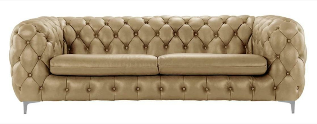 Chesterfield Sofa Brown xxl Big Leather Living room Furniture 4 Seater Violet Yellow Green
