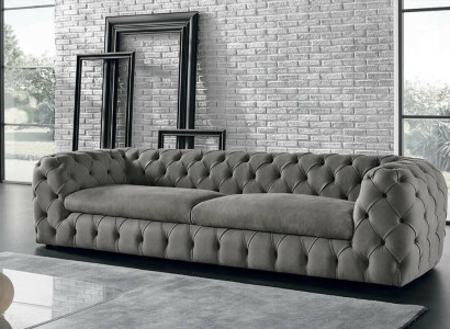 Classic Three Seater Couch Sofa Upholstery 3 Seater Fabric Fabric Sofa Chesterfield