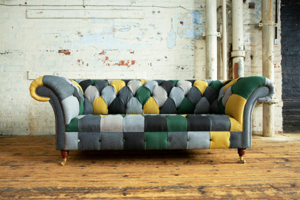 Three Seater Couch Upholstery Design Sofa 3 Seat Sofas Room Furniture Green Modern
