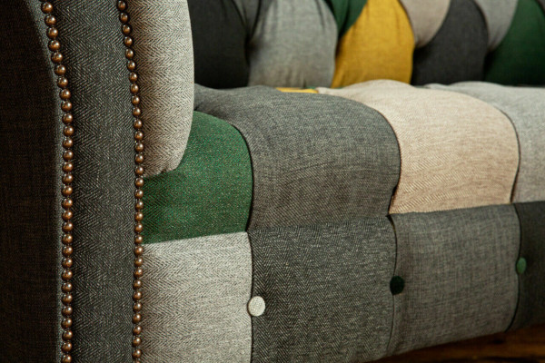 Three Seater Couch Upholstery Design Sofa 3 Seat Sofas Room Furniture Green Modern