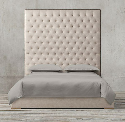 Chesterfield Designer Bed Bedroom Textile Leather Upholstery 140/160/180/200 cm