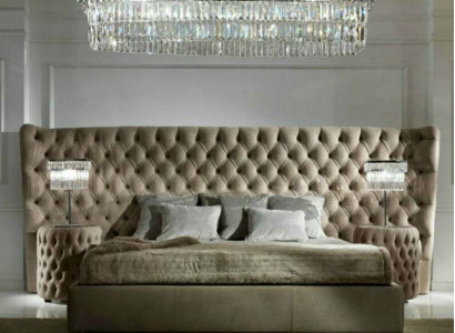 Bed Upholstery Luxury Double Beds Sleep Room Textile Chesterfield King Size