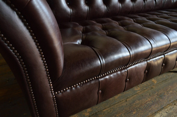 Sofa 4 Seater Couch design Chesterfield Upholstery Seat Suite Leather Textile new