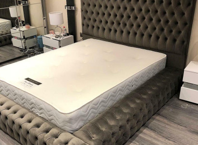 Chesterfield Textile Bed Bedroom Beds Double Upholstery 140/160/180/200 cm