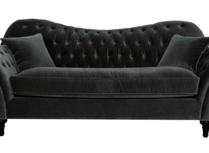 Couches Upholstery Sofa Sofas Chesterfield Black Three Seater Fabric Living room new