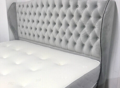 Chesterfield Bed Design Bedroom English Beds 180x200cm Textile Upholstery