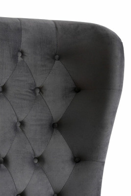 Chesterfield Design Bed 180x200cm Gray Bedroom Beds Hotel Upholstery Luxury