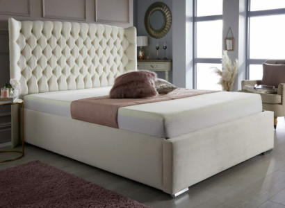 Chesterfield Bed Design Bedroom English Beds 180x200cm Textile Upholstery