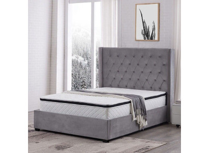 Bed Chesterfield Upholstered bed Luxury Bedroom Design Beds Textile Leather new