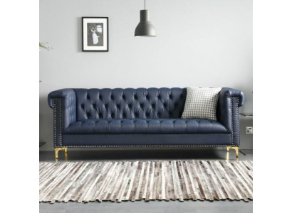 Chesterfield Leather Upholstery Design Sofa Luxury Couch Classic Sofa 3 Seater new