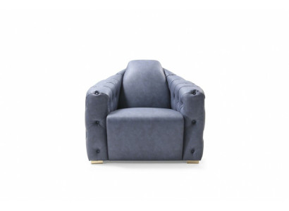 Italian Disign Sofa 2x Single Seater Couch Set 1+1 Seat Upholstery Set Chesterfield new
