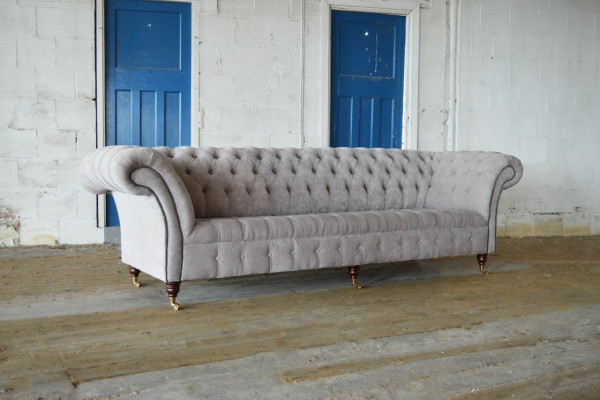 Chesterfield Sofa 4 Seater XXL Upholstery Designer Couches Sofas Suite