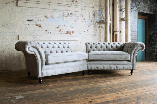 High-quality Chesterfield Upholstery Couch Textile Sofa cheap microfiber sofas new