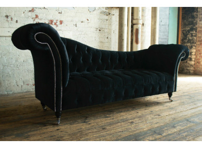 Chesterfield Three Seater Couch Upholstery Design Sofa 3 Seat Sofas Room Black