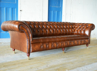 Chesterfield 4 Seater Upholstery Couch Modern Style Leather Fabric Sofa Couches Leather