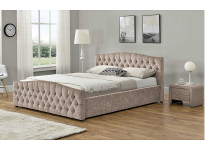 Upholstered Designer Bed Textile Leather Upholstery Beds 180x200cm Bedroom