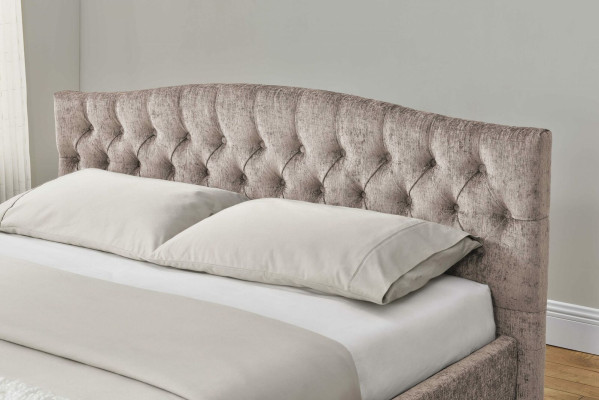 Upholstered Designer Bed Textile Leather Upholstery Beds 180x200cm Bedroom