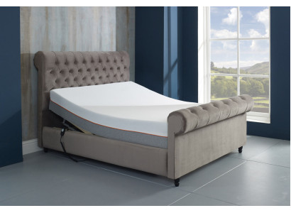 Designer Chesterfield Taupes luxury double bed upholstery frame