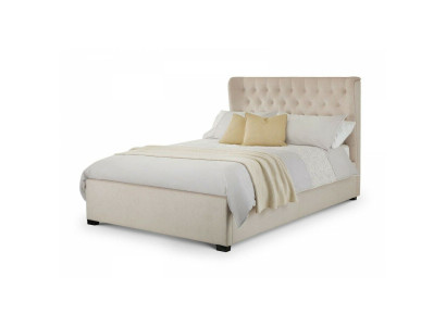 Chesterfield Design Upholstery English Bed Double bed Beige Beds 160/180x200