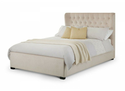 Chesterfield Design Upholstery English Bed Double bed Beige Beds 160/180x200