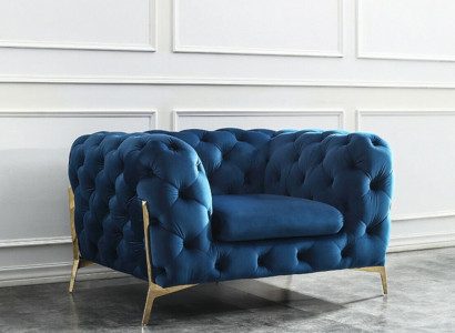 Chesterfield Set 2x Armchair Couch Set Chesterfield 1+1 Seat Upholstery Armchair