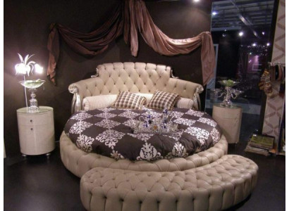 Round Bed Round Design Beds Leather Double Hotel Luxury Frame