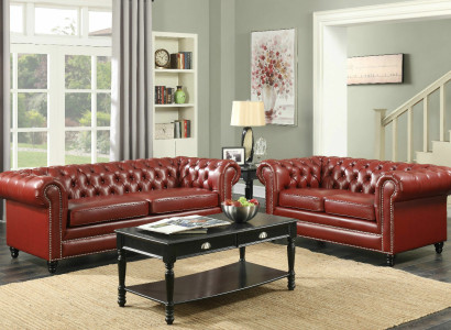 Brown Chesterfield Sofa 3+2 Seater Upholstery Designer Couches Sofas Suite