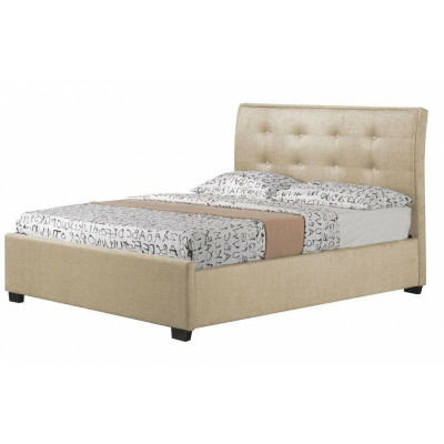 Chesterfield Design Upholstery English Bed Gray Beds 160/180x200 cm Double bed