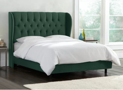 Chesterfield Design Velvet Bed Luxury Textile Beds Bedroom Double 160x200cm