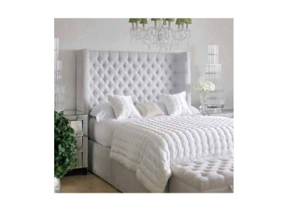 Chesterfield Design Bed Bedroom Textile Leather Velvet Upholstery Hotel Beds