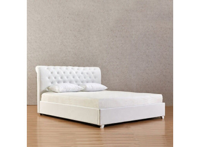 Chesterfield Designer Bed Bedroom Imitation leather Upholstery 140/160/180/200 cm