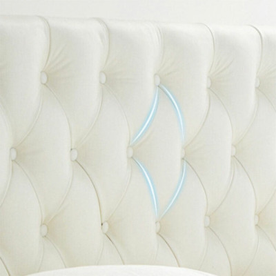 Chesterfield Designer Bed Bedroom Imitation leather Upholstery 140/160/180/200 cm