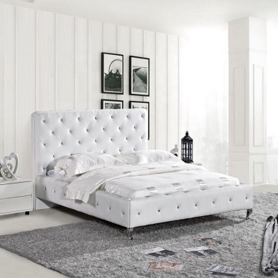 Chesterfield Bed Design Bedroom English Beds 140x200cm Textile Upholstery