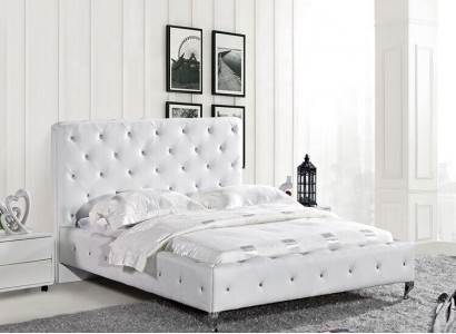 Chesterfield Bed Design Bedroom English Beds 140x200cm Textile Upholstery