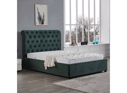 Modern green Chesterfield double bed designer luxury beds